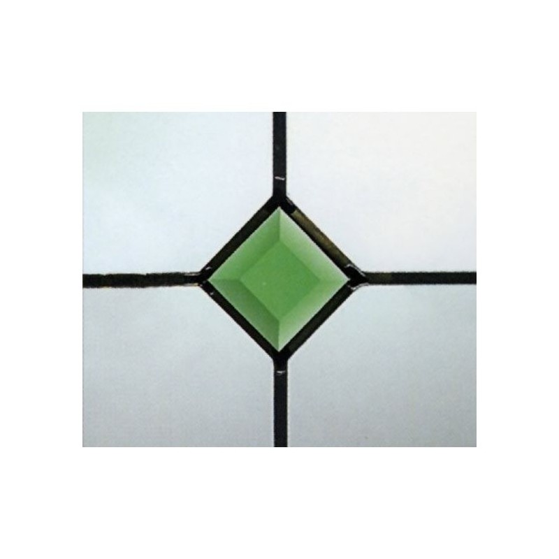 Green Bevel Patrat