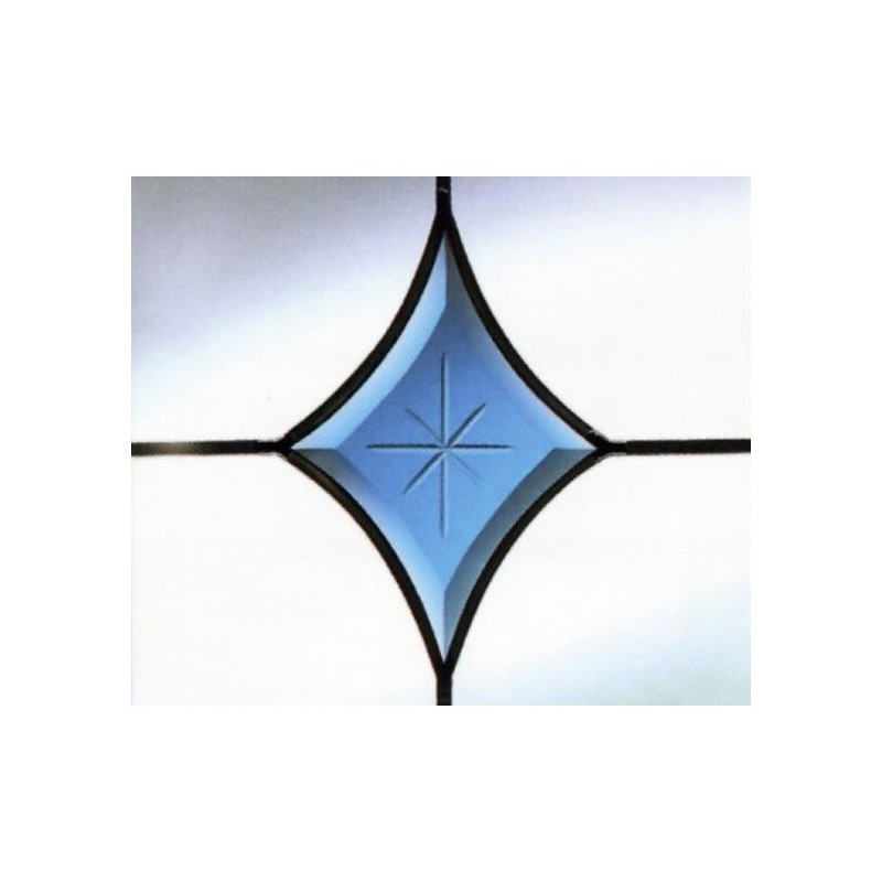 Blue Curved Diamond Cut