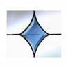 Blue Curved Diamond Cut