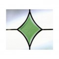 Green Curved Diamond Cut