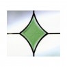 Green Curved Diamond Cut